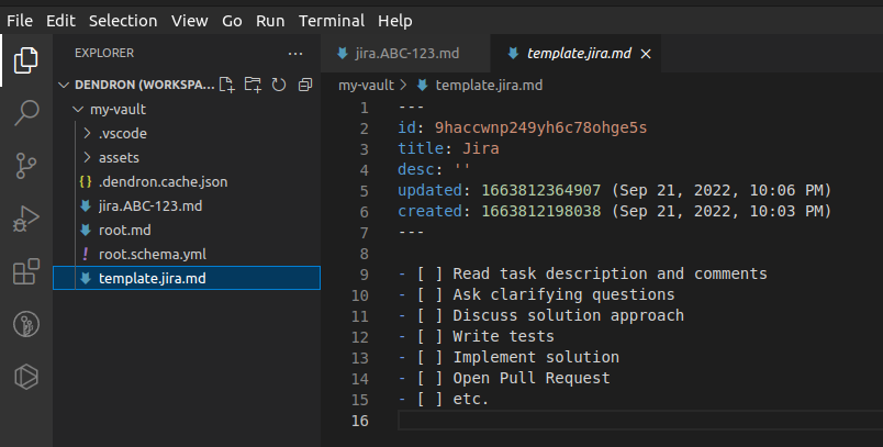 Jira Template